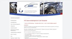 Desktop Screenshot of kfz-gutachter-liebl.de